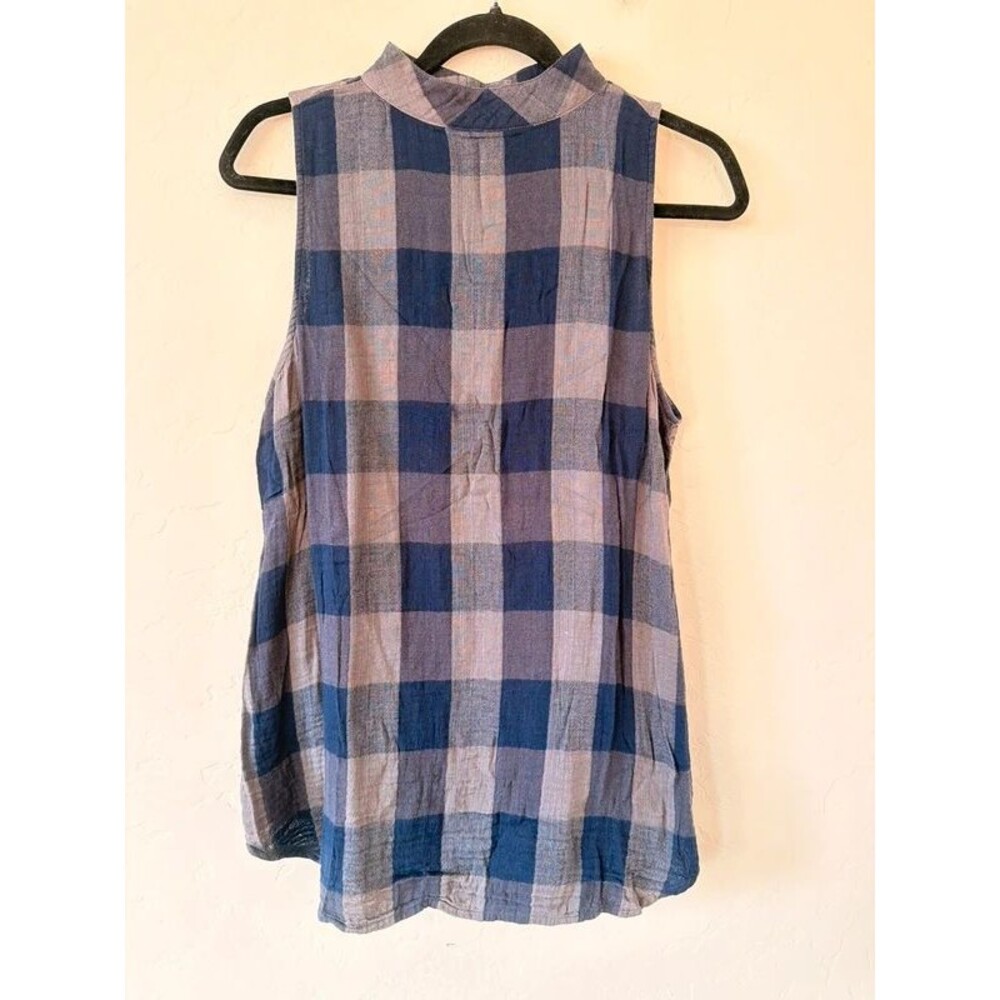 Cloth & Stone Plaid Blouse Size M